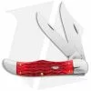 Case Knives Case Folding Hunter Knife 5.25" Dark Red Bone/Peach Seed Jig (6265 CS) 31960