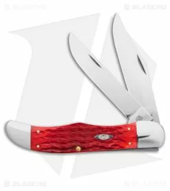 Case Knives Case Folding Hunter Knife 5.25" Dark Red Bone/Peach Seed Jig (6265 CS) 31960