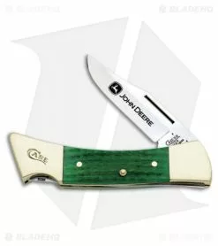 Case Cutlery Case John Deere Hammerhead Knife 5" Corn Cob Jigged Green Bone (6159L SS) 5947