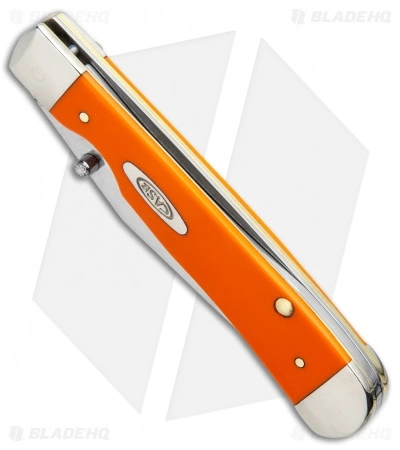 Case Kickstart TrapperLock Assisted Knife Synthetic Orange (4154AC SS) Case Cutlery Case Kickstart TrapperLock Assisted Knife Synthetic Orange (4154AC SS) -Bladehq Knives Sales Case Kickstart TrapperLock Assited Synthetic Orange SS 80511 BHQ 95057 jr spine