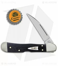 Case Cutlery Case Knives CopperLock Knife Black Micarta (101549WL SS) 27736 -Bladehq Knives Sales Case Knives CopperLock Black Micarta 27736 BHQ 122380 jr bottlecap