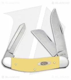 Case Cutlery Case Knives Sowbelly Pocket Knife Yellow Synthetic (TB3339 CV)