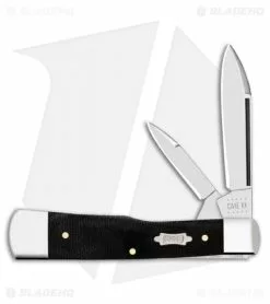Case Cutlery Case Large Gunstock Knife 3.0" Double Black Canvas Laminate (102130 SS) 23143