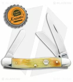 Case Knives Case Medium Stockman Knife Burnt Cream Bone Barnboard Jig (2.5" Polish) 36721 -Bladehq Knives Sales Case Medium Stockman Knife Burnt Cream Bone Barnboard Jigged SS BHQ 138444 jr bottlecap