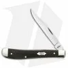 Case Cutlery Case Slimline Trapper Traditional Knife 4.125" Black Micarta (101048SS) 23135