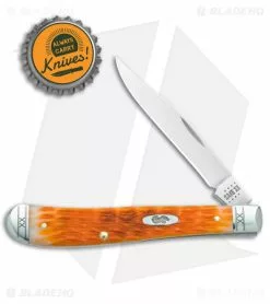 Case Knives Case Slimline Trapper Knife 4.1" Cayenne Bone/Crandall Jig (61048 SS) 35814 -Bladehq Knives Sales Case Slimline Trapper Cayenne Bone Crandall Jig SS BHQ 140655 jr bottlecap