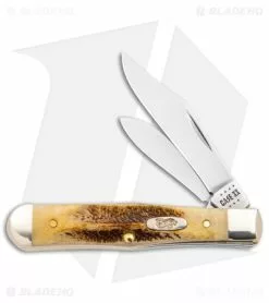 Case Cutlery Case Small Swell Center Jack Knife 3" Case 6.5 BoneStag (6.5225 1/2 SS) 65326