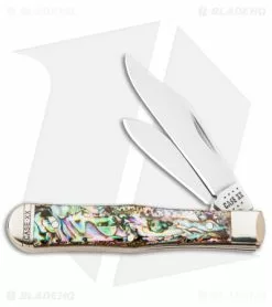 Case Cutlery Case Small Swell Center Jack Knife 3" Smooth Abalone (8225 1/2 SS) 12024