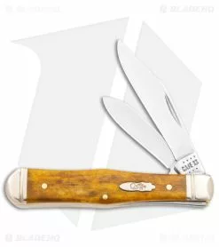 Case Cutlery Case Small Swell Center Jack Knife 3" Smooth Antique Bone (6225 1/2 SS) 58202