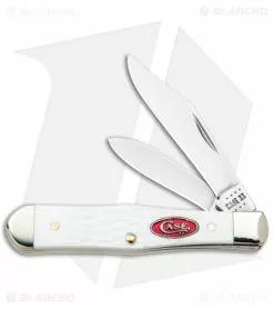 Case Cutlery Case Small Swell Center Jack Knife 3" White Synthetic Jig (6225 1/2 SS)