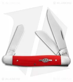 Case Cutlery Case Stockman Knife Smooth Red G-10 (3" Polish) 45401