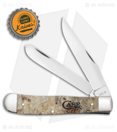 Case Trapper Knife 4.25" Natural Box Elder (7254 SS) 16560 Case Cutlery Case Trapper Knife 4.25" Natural Box Elder (7254 SS) 16560 -Bladehq Knives Sales Case Trapper Natural Box Elder SS 16560 BHQ 108164 jr bottlecap