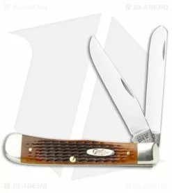 Case Cutlery Case Trapper Traditional Knife 4.125" Antique Corn Cob Jigged Bone (6254 SS)