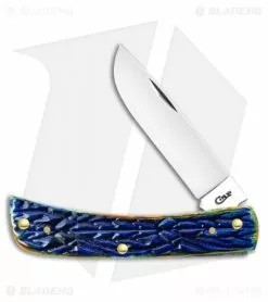Case Cutlery Case Tribal Jig Sod Buster JrÂ® 3.625" Purple Tribal Jigged Bone (6137 SS)