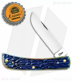 Case Cutlery Case Tribal Jig Sod Buster JrÂ® 3.625" Purple Tribal Jigged Bone (6137 SS) -Bladehq Knives Sales Case Tribal Jig Sog Buster Jr Purple Tribal Jigged Bone SS 61806 BHQ 101135 jr bottlecap