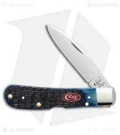 Case Cutlery Case Tribal Lock Knife 4.125" Rogers Jigged Navy Bone (TB612010L SS) 07065