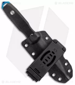 EOS Mini Thresher Fixed Blade Knife Black (3.6" Black) W/ Custom Sheath -Bladehq Knives Sales EOS Mini Thresher Spike Fixed Blade Black Blue Sheath 1301 S BHQ 120708 jr sheath