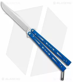 EPS Knives Wraith Butterfly Knife Ghost Blue G-10 (4.6" Satin)