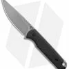 Ferrum Forge Pro Series Lackey Fixed Blade Knife Black G-10 (2.8" Stonewash)