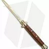 Frank B 11" Italian Stiletto Knife Gold Plated Cocobolo (5" Gold Bayo)