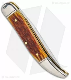 Great Eastern Cutlery GEC #12 Northfield UN-X-LD Copperhead Pocket Knife Pony Cut Bone -Bladehq Knives Sales GEC 12 Northfield UN X LD Toothpick SJ Sambar Stag 128119 BHQ 98893 jr side