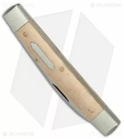 Great Eastern Cutlery GEC #13 Tidioute Cutlery Whip Pocket Knife 3.6" Muslin Micarta 130117 -Bladehq Knives Sales GEC 13 Tidioute Cutlery Whip Muslin Micarta BHQ 79317 er spine