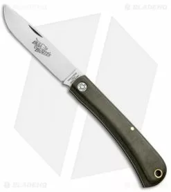 Great Eastern Cutlery GEC #21 Farm & Field Bull Buster Slip Joint OD Green Linen Micarta (4.625"Satin)