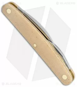 Great Eastern Cutlery GEC #62 Farm And Field 3.875" Pocket Carver Knife Muslin Micarta -Bladehq Knives Sales GEC 62 Farm and Field Muslin Micarta BHQ 113150 jr side