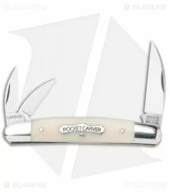 Great Eastern Cutlery GEC #62 Tidioute Cutlery Pocket Carver Smooth White Bone