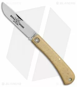 Great Eastern Cutlery GEC #71 Farm & Field Bull Nose Slip Joint Muslin Micarta (3.1" Satin) 715118