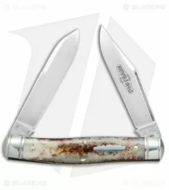 Great Eastern Cutlery GEC #81 Northfield UN-X-LD Bull Moose Pocket Knife 3.8" Appaloosa Bone 811217