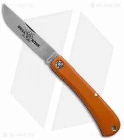 Great Eastern Cutlery GEC #71 Farm & Field Bull Nose Slip Joint Work Knife Orange Delrin 3.1"