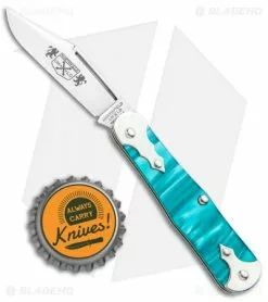 Great Eastern Cutlery GEC # 06 Northfield UN-X-LD Templar Pocket Knife 2.75" Caribbean Acrylic -Bladehq Knives Sales GEC Northfield UN X LD Templar Caribbean Acrylic 061119 BHQ 95297 jr bottlecap