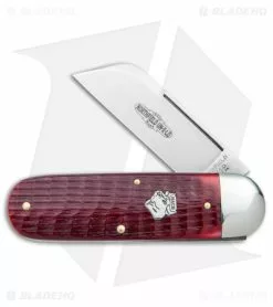Great Eastern Cutlery GEC Northfield UN-X-LD Toe Nail Clipper Knife Blood Red Jigged Bone (3" Satin)