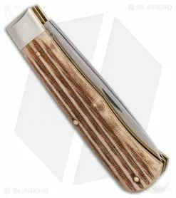 Great Eastern Cutlery GEC Tidioute Cutlery #23 Pioneer Trapper Pocket Knife 4.5" Woodland Micarta -Bladehq Knives Sales GEC Tidioute Cutlery 23 Pioneer Trapper Pocket Knife 4.5in Woodland Micarta 235220 BHQ 113343 LS Side 2