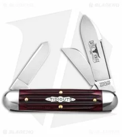 Great Eastern Cutlery GEC Tidioute Cutlery #35 American Ranch Knife Ox Blood Jigged Bone (2.65" Satin)