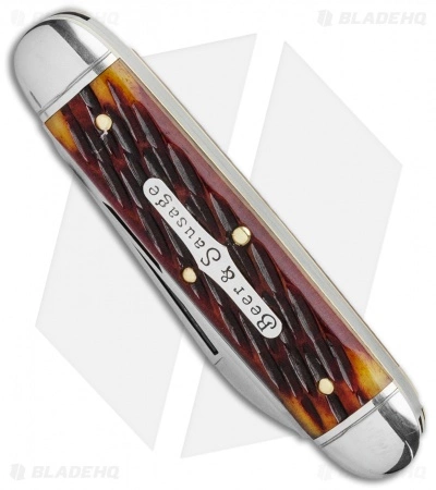 GEC Tidioute Cutlery Beer & Sausage 3.75" Pocket Knife Autumn Leaf Jigged Bone Great Eastern Cutlery GEC Tidioute Cutlery Beer & Sausage 3.75" Pocket Knife Autumn Leaf Jigged Bone -Bladehq Knives Sales GEC Tidioute Cutlery Beer Sausage 3.75 Pocket Knife Autumn Leaf Jigged Bone BHQ 116789 LS Spine