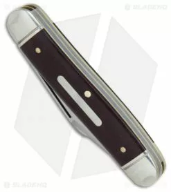 Great Eastern Cutlery GEC #66 Northfield UN-X-LD Calf Roper Pocket Knife 3.3" Gabon Ebony 661317 -Bladehq Knives Sales GEC Tidioute Cutlery Calf Roper Gabon Ebony BHQ 76213 er spine