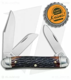 Great Eastern Cutlery GEC #66 Northfield UN-X-LD Calf Roper Pocket Knife 3.3" Hemlock Jig Bone 661317 -Bladehq Knives Sales GEC Tidioute Cutlery Calf Roper Hemlock Jig Bone 661317 BHQ 77698 jr bottlecap