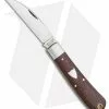 Great Eastern Cutlery GEC Tidioute Cutlery Viper Pocket Knife Brown Burlap Micarta (3" Satin) 470120