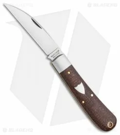 Great Eastern Cutlery GEC Tidioute Cutlery Viper Pocket Knife Brown Burlap Micarta (3" Satin) 470120