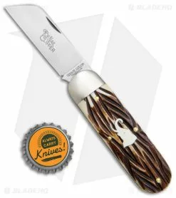 Great Eastern Cutlery GEC Tidioute Cutlery Toe Nail Clipper Knife India Jigged Bone (3" Satin) -Bladehq Knives Sales GEC Tidioute Cutlery Toe Nail Clipper India Jigged Bone Satin BHQ 142270 jr bottlecap