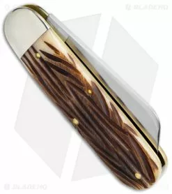 Great Eastern Cutlery GEC Tidioute Cutlery Toe Nail Clipper Knife India Jigged Bone (3" Satin) -Bladehq Knives Sales GEC Tidioute Cutlery Toe Nail Clipper India Jigged Bone Satin BHQ 142270 jr side