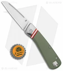 Gerber Straightlace Sheepsfoot Slip Joint Knife OD Green (2.9" Satin) -Bladehq Knives Sales Gerber Straightlace SJ Green Sheepsfoot Satin BHQ 94199 jr bottlecap