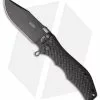 HTM Knives HTM Darrel Ralph Gun Hammer Bowie Spring Assisted Knife Black (3.5" Black)