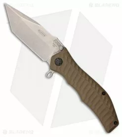 HTM Knives HTM Darrel Ralph Gun Hammer Tanto Spring Assisted Knife Coyote Brown (3.5" SW)