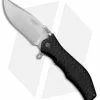 HTM Knives HTM Darrel Ralph Gun Hammer Bowie Liner Lock Knife Black (3.5" Stonewash)
