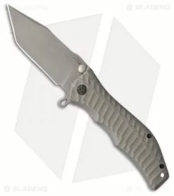 HTM Knives HTM Darrel Ralph Large Gun Hammer Tanto Spring Assisted Knife Gray (3.8" SW)