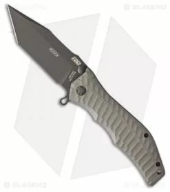 HTM Knives HTM Darrel Ralph Large Gun Hammer Tanto Spring Assisted Knife Gray (3.8" Black)