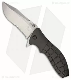 HTM Knives HTM Kirby Lambert Snap Clip Point Spring Assisted Knife Gray (3.5" SW Serr)